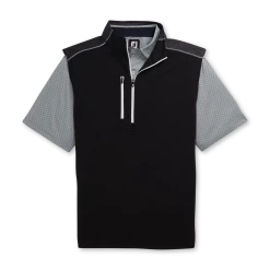 FootJoy 1/4 ZIP HEATHER BLOCKED VEST -Clubs Elegant store 1 4 zip heather blocked vest 2