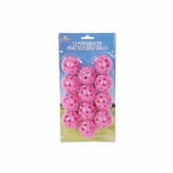 On Course 12 PERFORATED GOLF BALLS PINK