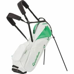 TaylorMade FlexTech Lite Stand Bag -Clubs Elegant store 2022 taylormade flextech lite stand bag white green