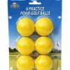 On Course 6 FOAM PRACTICE BALLS YELLOW