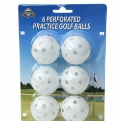 On Course 6 PERFORATED BALLS WHITE