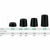 .335" Wood Ferrules - Black