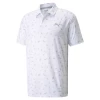 Puma CLOUDSPUN Feathers Golf Polo Bright White/ High Rise