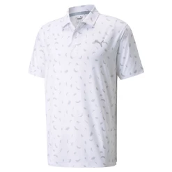 Puma CLOUDSPUN Feathers Golf Polo Bright White/ High Rise
