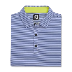 FOOTJOY Feeder Stripe Mix Stretch Pique Self Collar