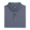 FOOTJOY PUSH PLAY PRINT POLO GRAPHITE/WHITE