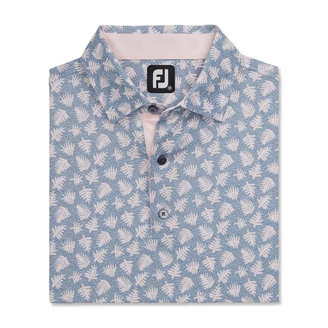 FOOTJOY SHADOW PALM POLO GRAPHITE/QUARTZ PINK 1 FOOTJOY SHADOW PALM POLO GRAPHITE/QUARTZ PINK