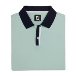 FOOTJOY SOLID W STRIPE PLACKET POLO SAGE