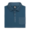 FOOTJOY TONAL TRIM SOLID W/ POCKET POLO INK