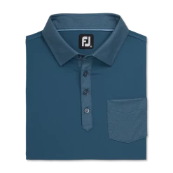 FOOTJOY TONAL TRIM SOLID W/ POCKET POLO INK