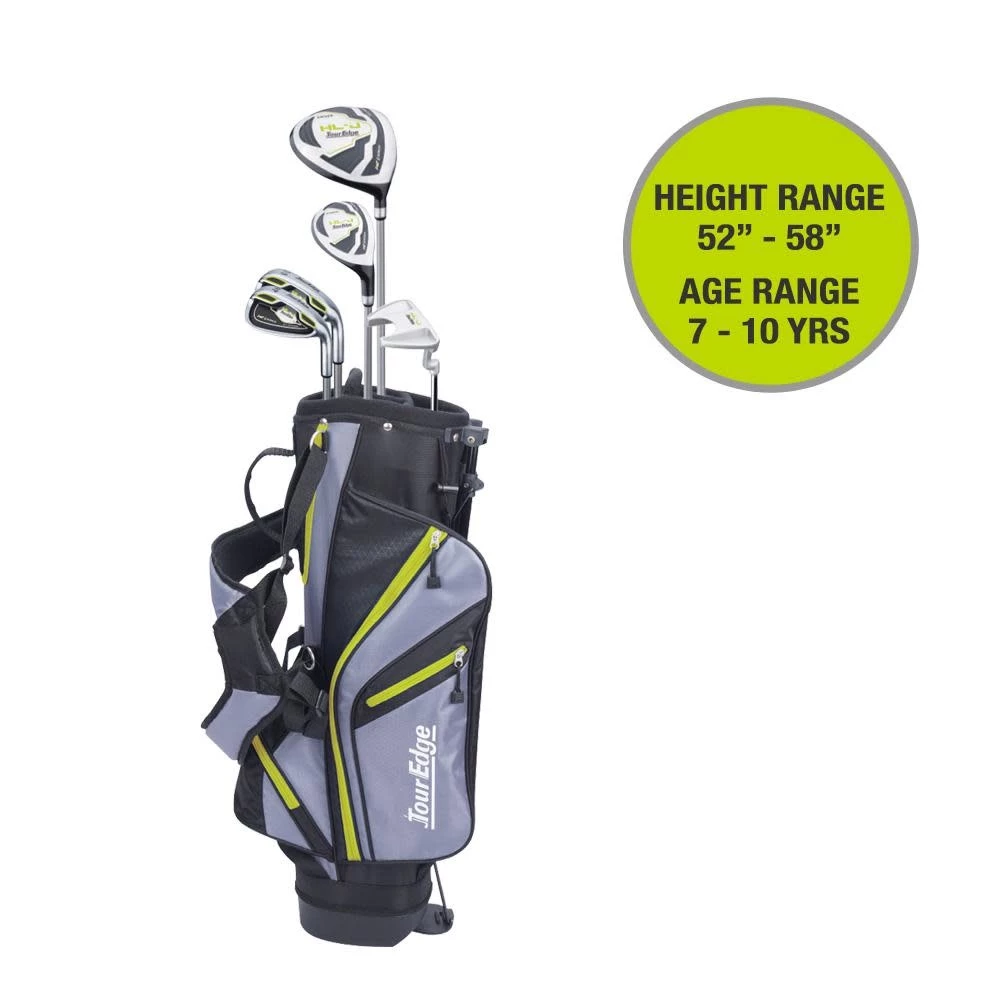 Tour Edge HL-J 7-10 LIME 5 CLUB SET W/BAG LEFT HAND 1 Tour Edge HL-J 7-10 LIME 5 CLUB SET W/BAG LEFT HAND