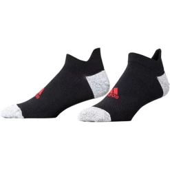 ADIDAS PRIMEGREEN TOUR ANKLE SOCKS BLACK/SCARLE