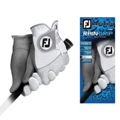 FootJoy RAIN GRIP GLOVES WHITE (PAIR)