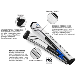 SuperStroke TRAXION PISTOL GT TOUR WHITE/RED/GREY