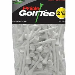 PRIDE SPORTS WOOD TEES 2 3/4'' 100 PACK WHITE